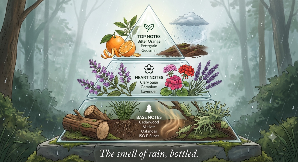 London Rain scent pyramid thumbnail